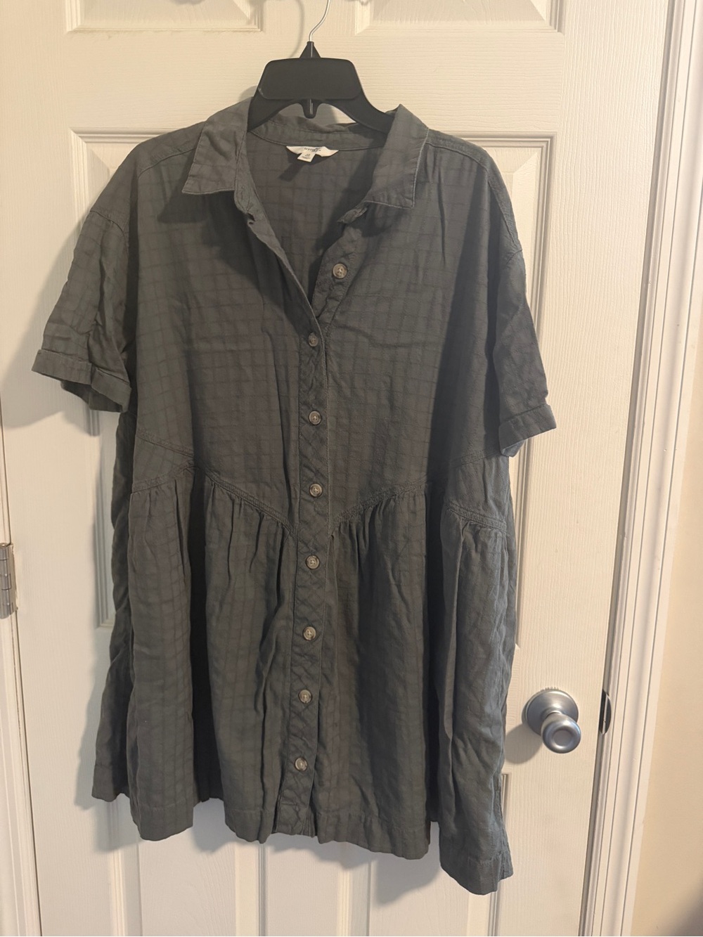 Terra & Sky Olive Button-Front Tunic